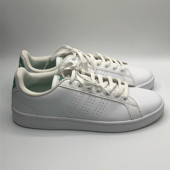 Adidas neo VS Advantage White Green Sz 10.5 Clean! Adidas neo VS Advantage White Green Sz 10.5 Clean!